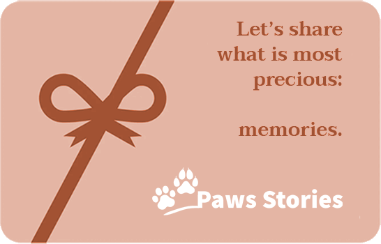 Preview of the Paws Stories gift certificate